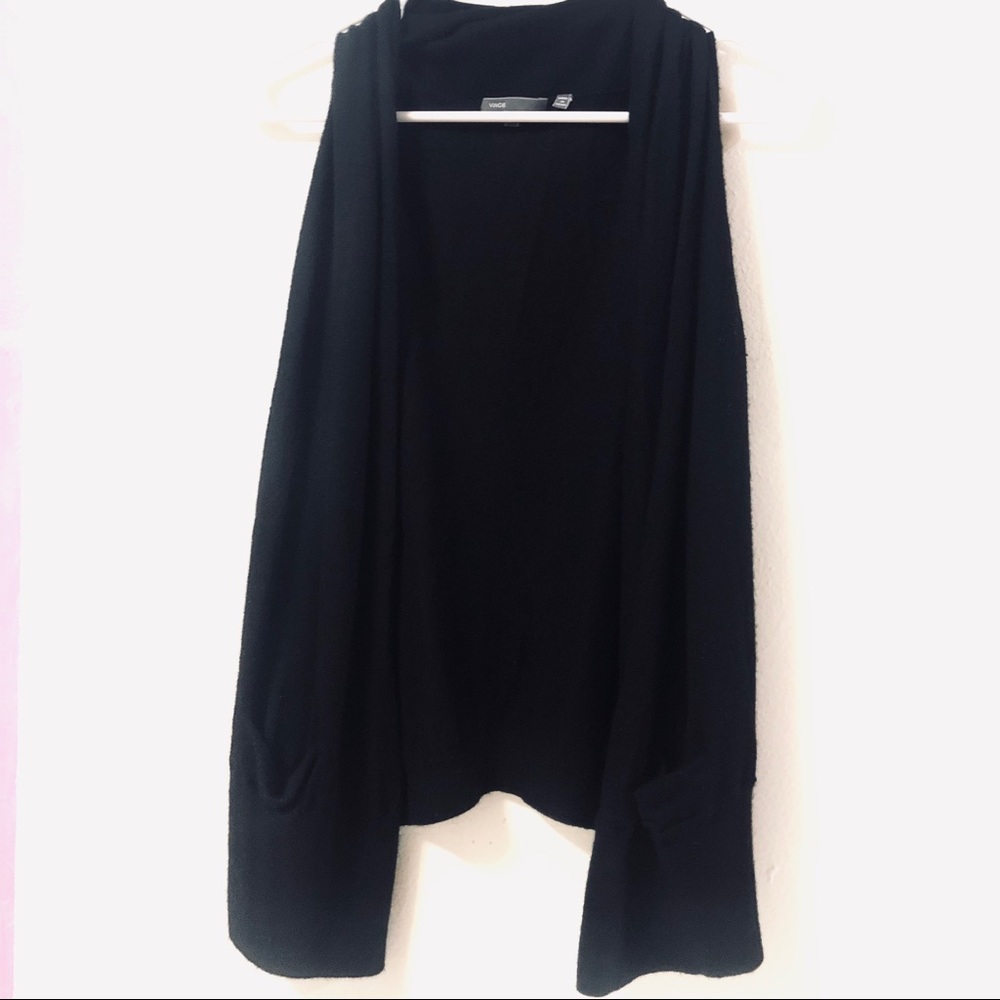 🎉HOST PICK🎉VINCE BLACK 100% CASHMERE CARDIGAN - Picture 6 of 16